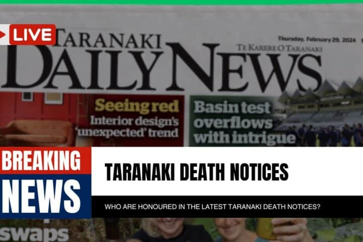 Taranaki Death Notices