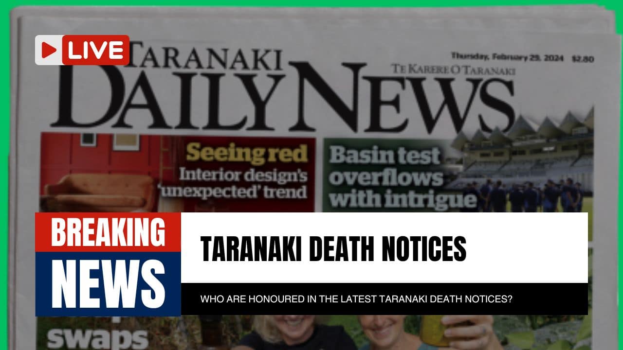 Taranaki Death Notices