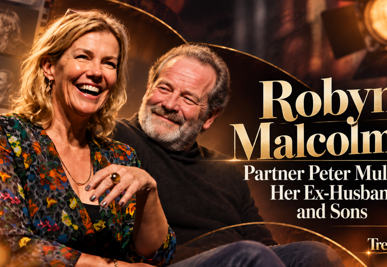 Robyn Malcolm’s partner Peter Mullan, her ex-husband and sons