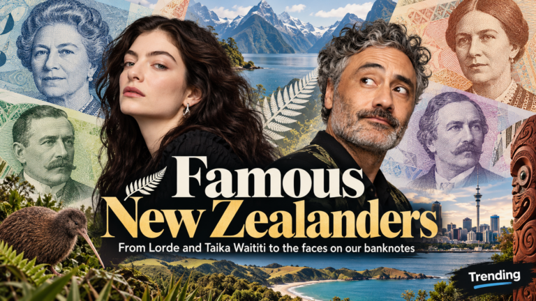 Famous New Zealanders, from Lorde and Taika Waititi to the faces on our banknotes
