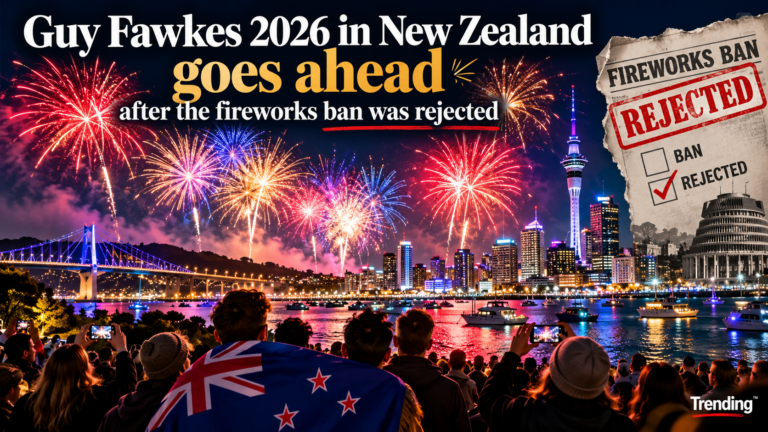 Guy Fawkes 2026 in New Zealand goes ahead after the fireworks ban was rejected