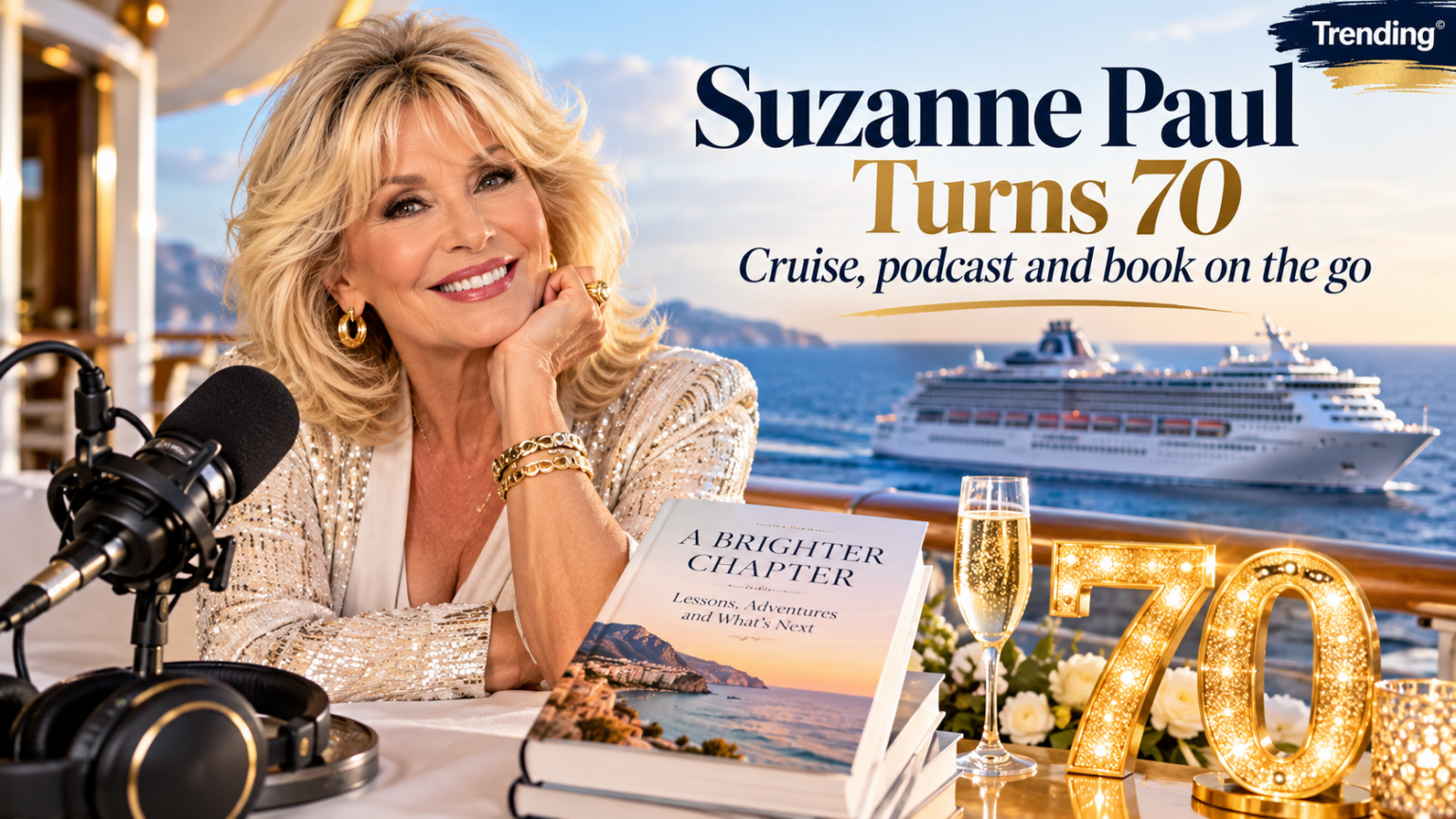 Suzanne Paul turns 70 next month with a cruise, a podcast and a book on the go
